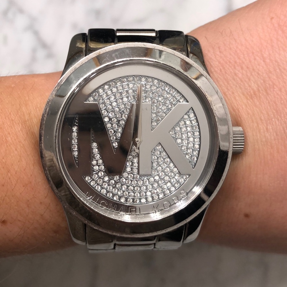 Michael Kors unisex silver watch